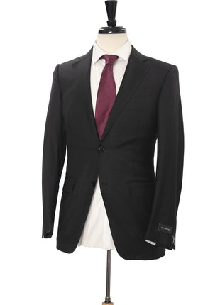 Ermenegildo Zegna Trofeo Mens 36R Drop 7 Black 100% Wool Modern Fit 2 Piece Suit