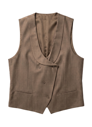 Apollo King Mens Camel Tan Classic Fit  Peak Lapels Wool 3 Piece Suit