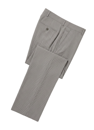 Kenneth Cole New York Gray Pinstriped Cotton Slim Fit Notch Lapel 2-button Suit - The Suit Depot