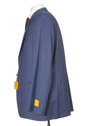 Hickey Freeman Mens 46L Blue 100% Wool Classic Fit 2 Piece Suit