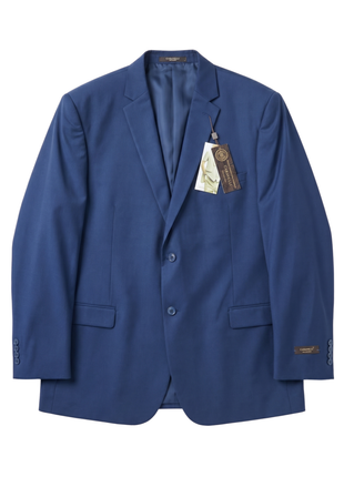 Caravelli Mens Solid Blue Classic Fit Notch Lapel 3 Piece Suit - The Suit Depot