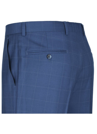 Men's Slim Fit 2-Piece Single Breasted Check Dress Suit
