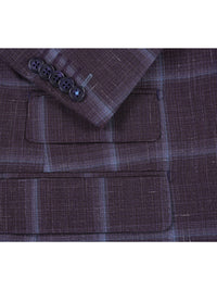 Thumbnail for English Laundry Slim Fit Window Pane Check Wool Suit