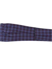 Thumbnail for English Laundry Slim Fit Blue with Black Check Wool Suit