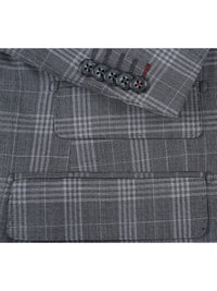 Thumbnail for Gray Check Peak Wool Suit