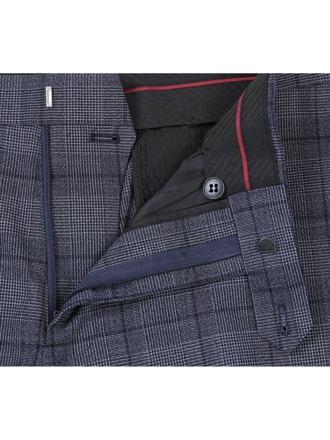 Men's Classic Fit Checked Suits