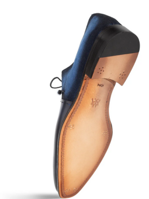 Mezlan Men's Navy Cobalt Calfskin Leather Dress Shoes | The Suit Depot Mezlan Men's Navy Cobalt Calfskin Leather Dress Shoes | The Suit Depot