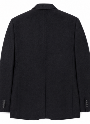 Canali Charcoal Black Flannel Wool Cashmere Blend Classic Fit 3-Buttons Sport Coat 50R