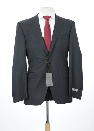 Canali 1934 Mens Gray Striped 44R Drop 6 Wool 2 Piece Suit