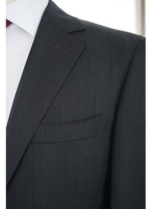Canali 1934 Mens Gray Striped 44R Drop 6 Wool 2 Piece Suit