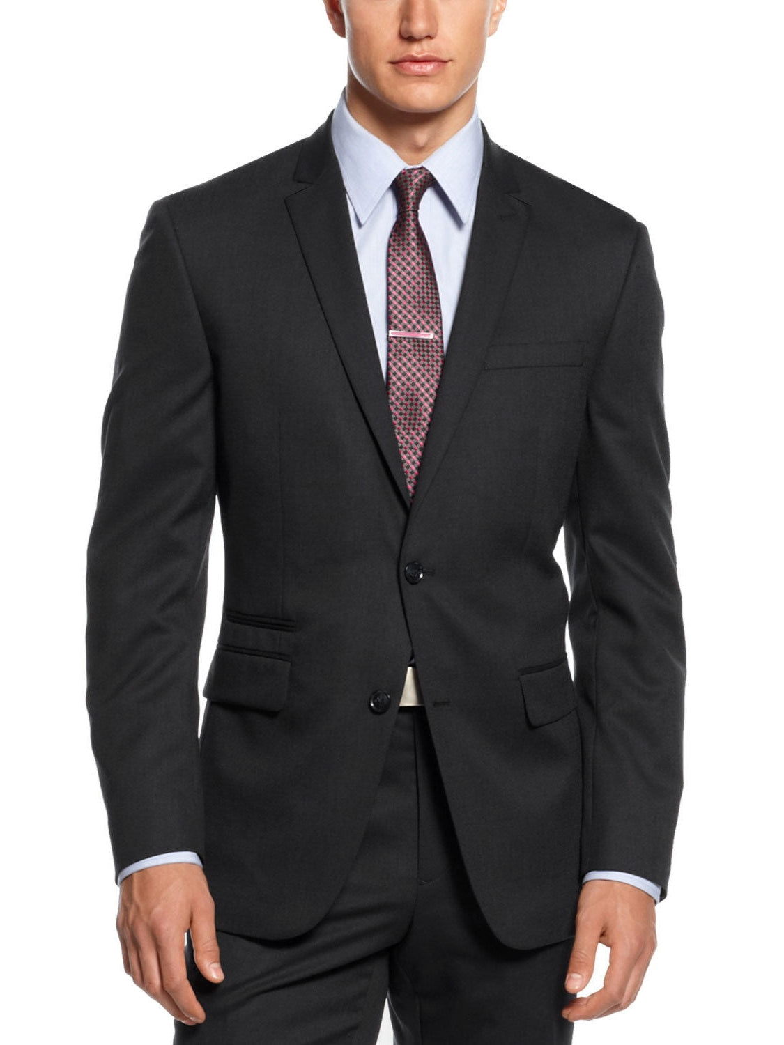 Bar III Mens Slim Fit Black Wool Blend 2 Piece Suit The Suit Depot Bar III Mens Slim Fit Black Wool Blend 2 Piece Suit The Suit Depot