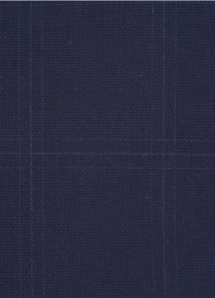 Raphael Windowpane Navy Blue Slim Fit Notch Lapels Two Button Stretch Suit