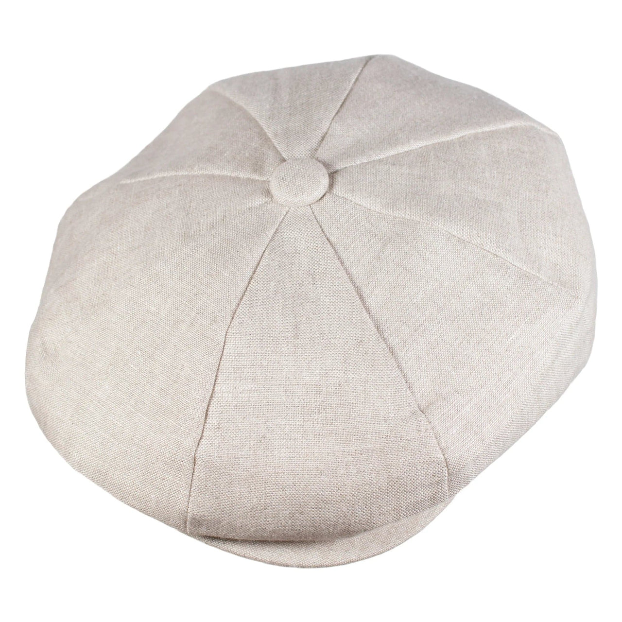 Capas Mens 8/4 Tan 100% Linen Newsboy Cap