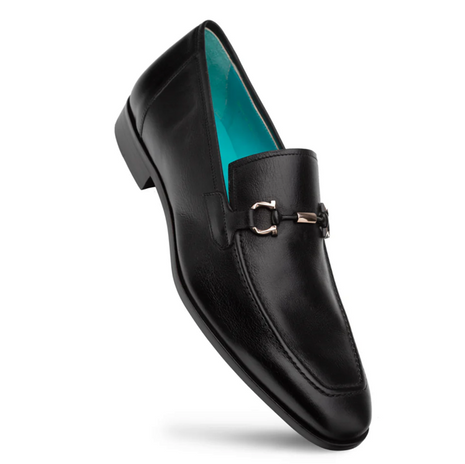 Mezlan Rios Black Horsebit Slip-On Leather Loafers – The 