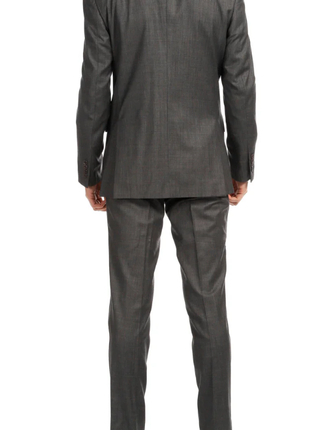 Ferrecci Mason Men’s Heather Grey Slim Fit Wool Two-Button Suit