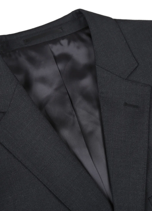 Raphael Men’s Charcoal Gray Classic Fit Notch Lapel Two-Button Wool Suit