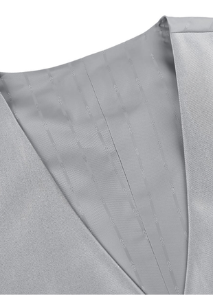 Raphael Men's Silver Sharkskin Classic Fit Five Button Vest