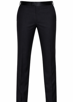 Blujacket Mens Black Peak Lapel Zignone Wool Slim Fit Tuxedo - The Suit Depot
