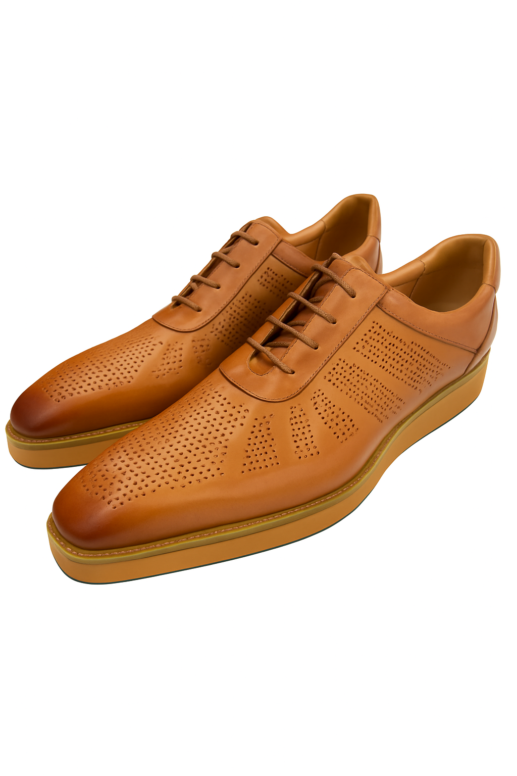 VQ Signature Lorenzo Mens Tan Lace-Up Leather Casual Shoes – The Suit Depot