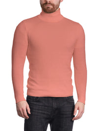 Thumbnail for Arthur Black Men's Dusty Rose Pullover Cotton Blend Turtleneck Sweater Shirt