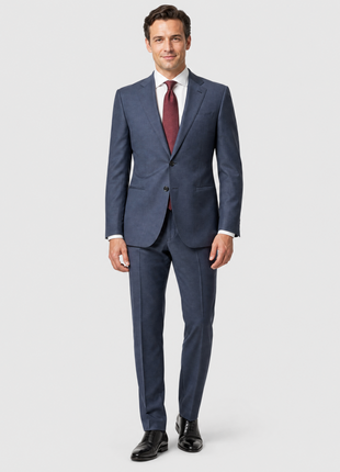 Emporio Armani G-Line Blue Notch Lapel Slim Fit 2 Button Wool Suit 42R