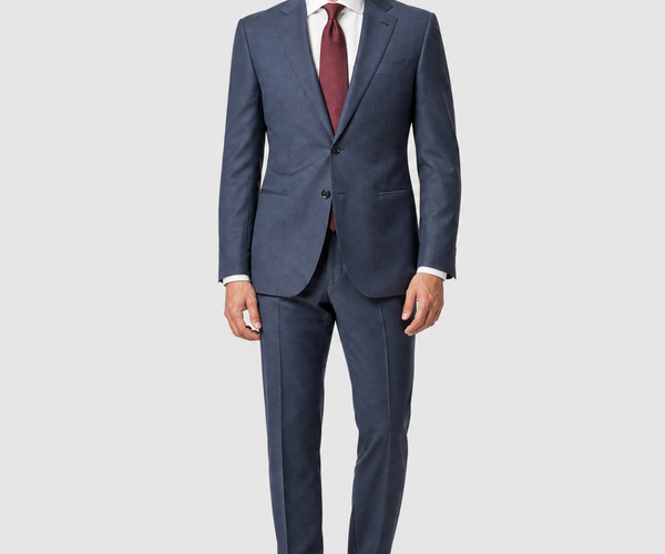Emporio Armani G-Line Blue Notch Lapel Slim Fit 2 Button Wool Suit