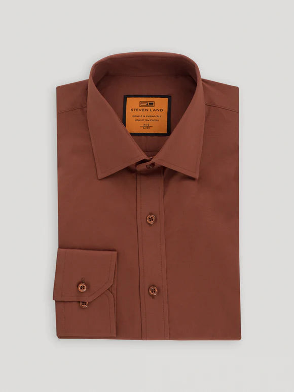 steveland dress shirts Amazon.com: Steven Land Men's Signature Slim fit Dress Shirt, Long Sleeve, 100% Cotton, Available Big and Tall Red : Clothing, Shoes & Jewelry