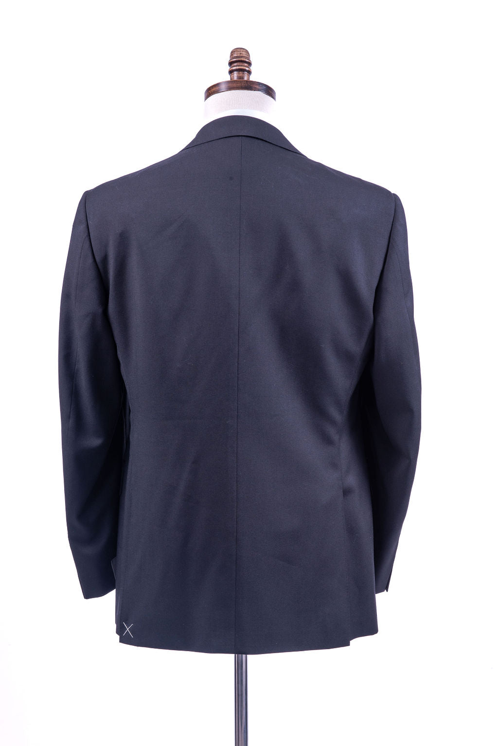 Canali 1934 Mens Solid Black 40R Drop 7 100% Wool 2 Button 2 Piece Suit