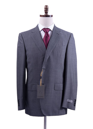 Canali 1934 Mens Gray Pinstriped 42R Drop 6 100% Wool 2 Button Suit
