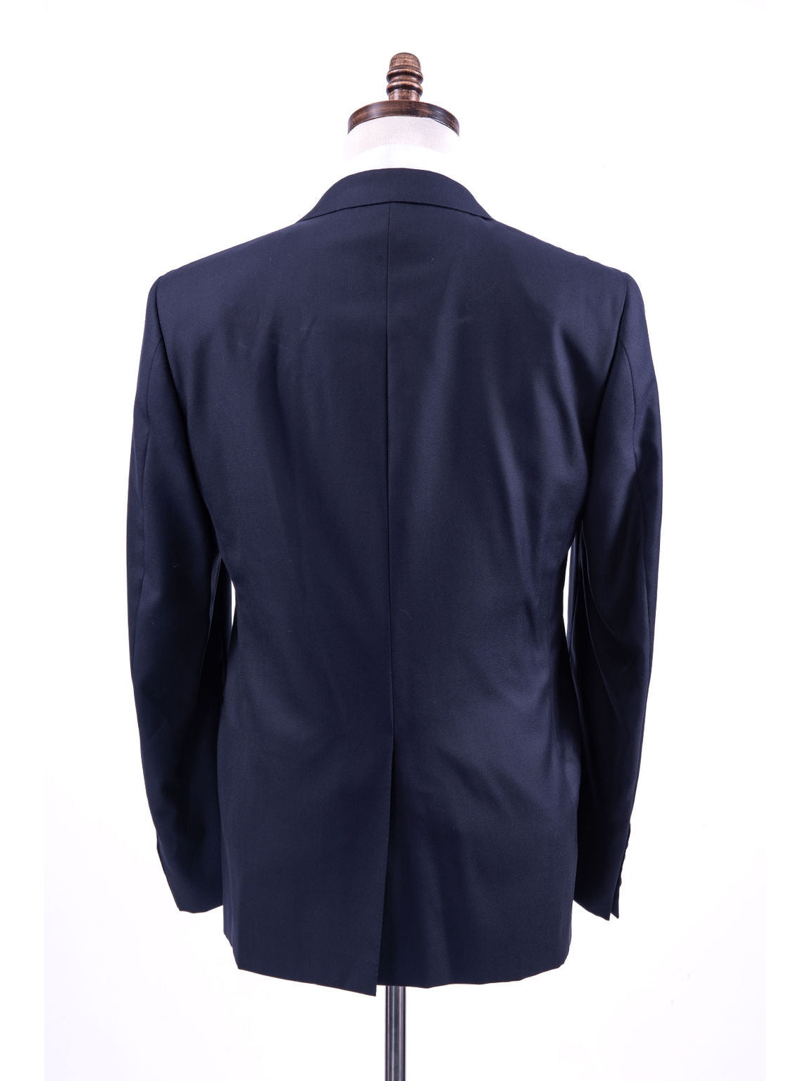 Canali 1934 Mens Solid Navy Blue 42R Drop 8 100% Wool Tuxedo Suit With Satin Lapels