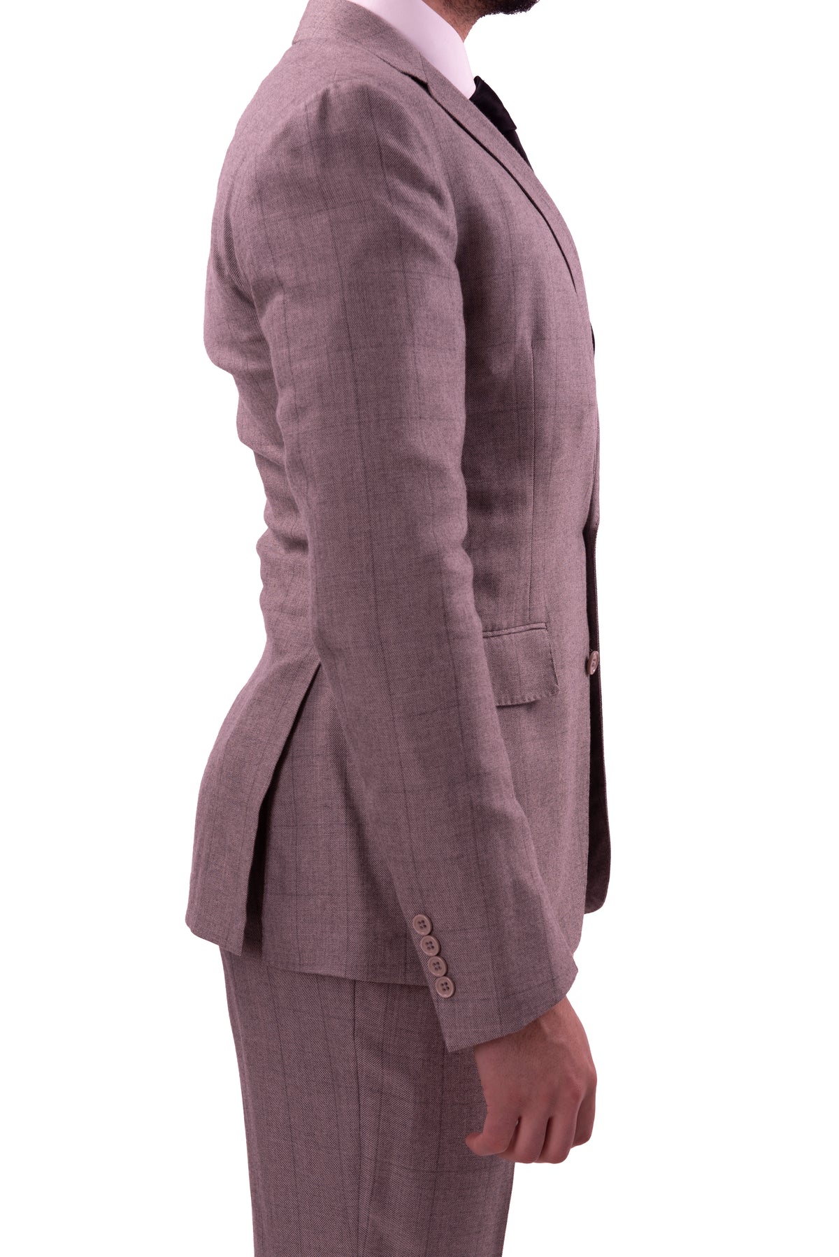 Ralph Lauren Purple Label Mens 38R Extra Slim Fit Gray Pure Cashmere 2 Piece Suit