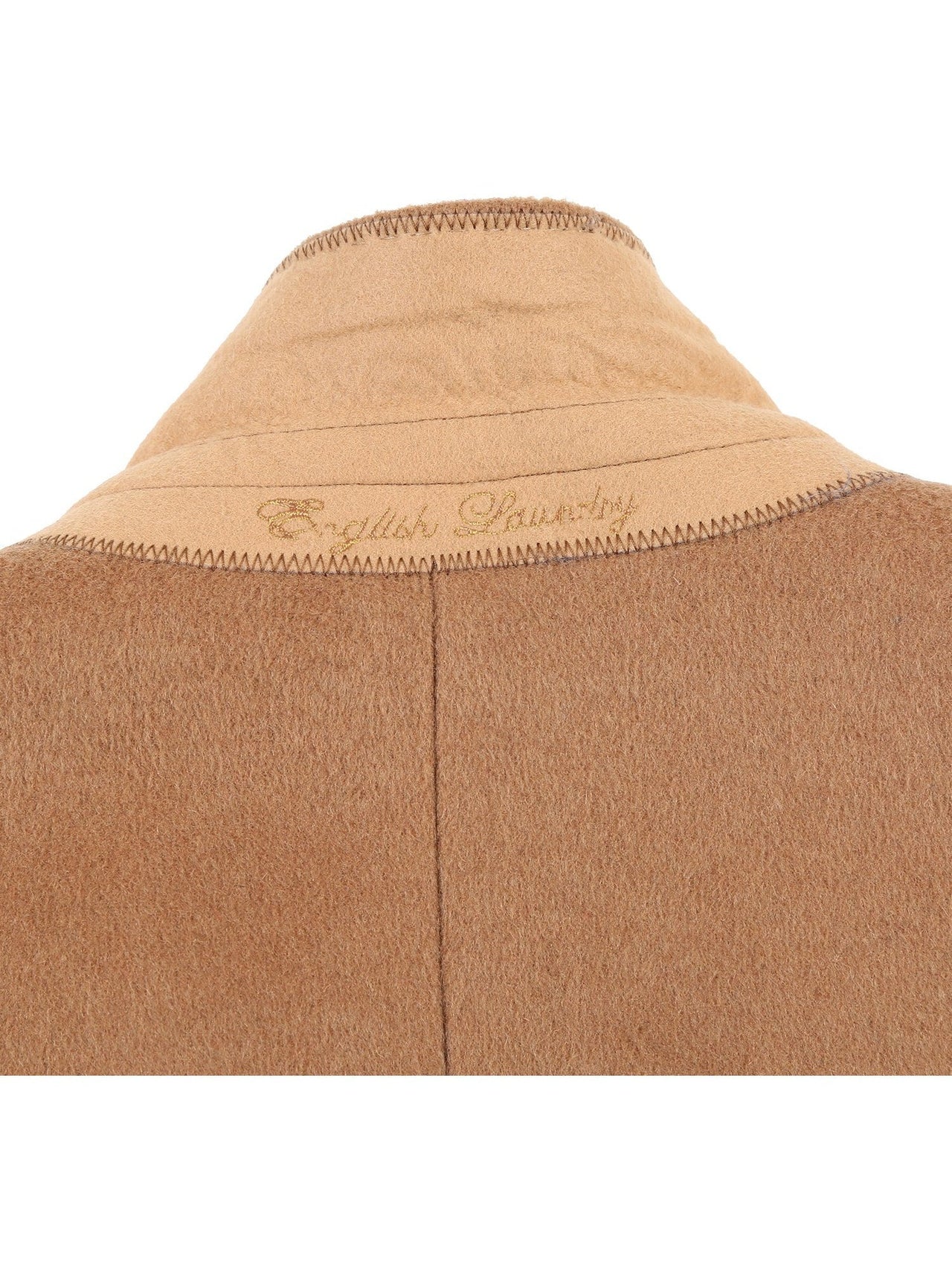 English Laundry Wool Blend Breasted Camel Top Coat