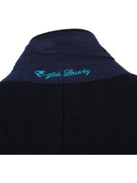 Thumbnail for English Laundry Wool Blend Breasted Navy Top Coat