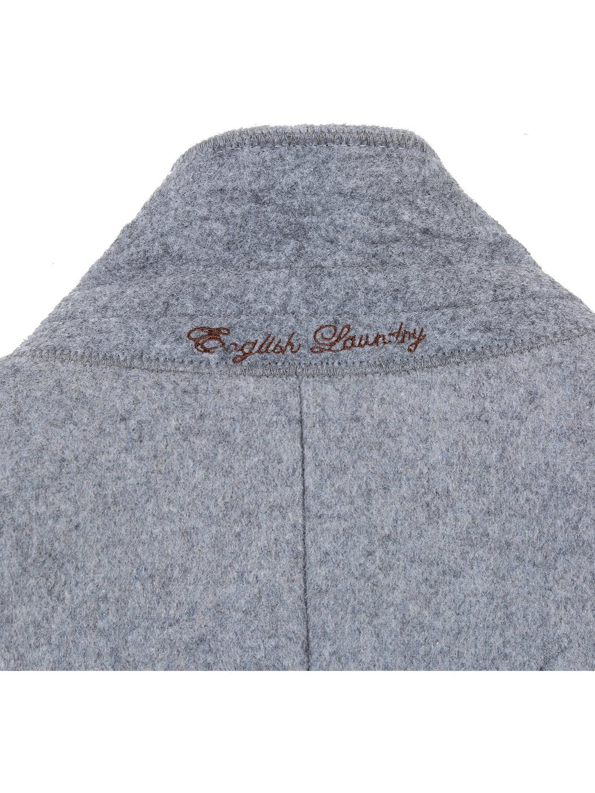 English Laundry Wool Blend Breasted Light Grey Top Coat