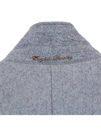 Thumbnail for English Laundry Wool Blend Breasted Light Grey Top Coat