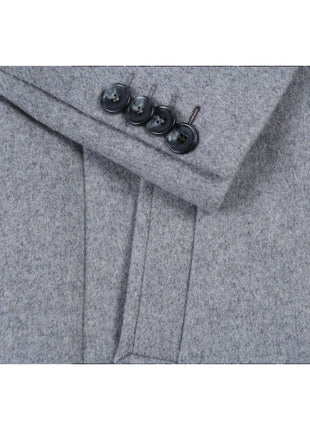 English Laundry Wool Blend Breasted Light Grey Top Coat