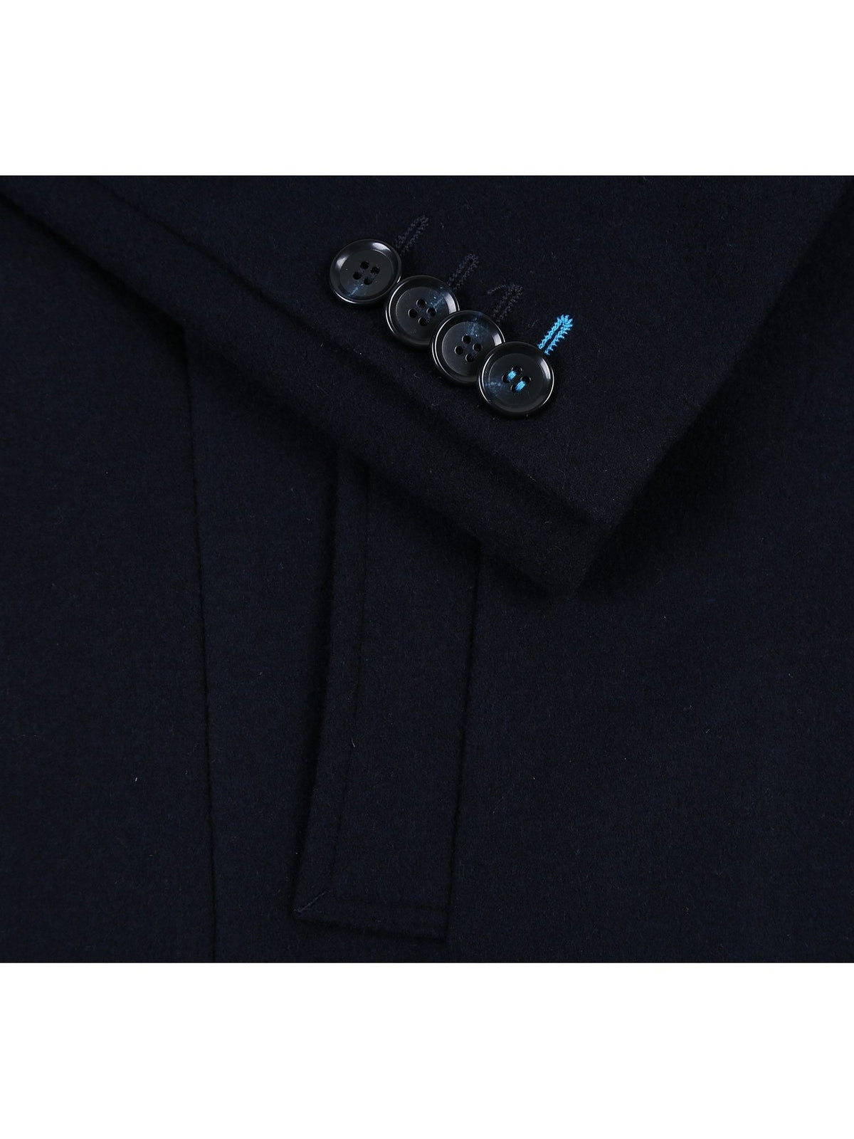 English Laundry Wool Blend Breasted Navy Top Coat