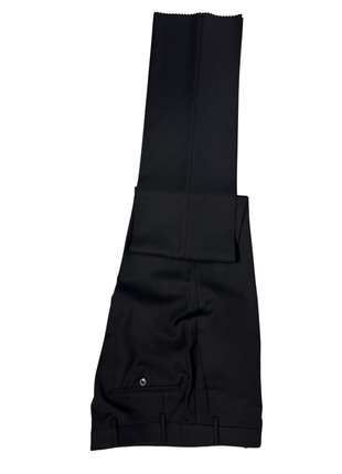 Corneliani Mens Black Mixed Pattern Fully-Canvassed Shawl Lapel Slim Fit 3-Piece Wool Tuxedo - 38R