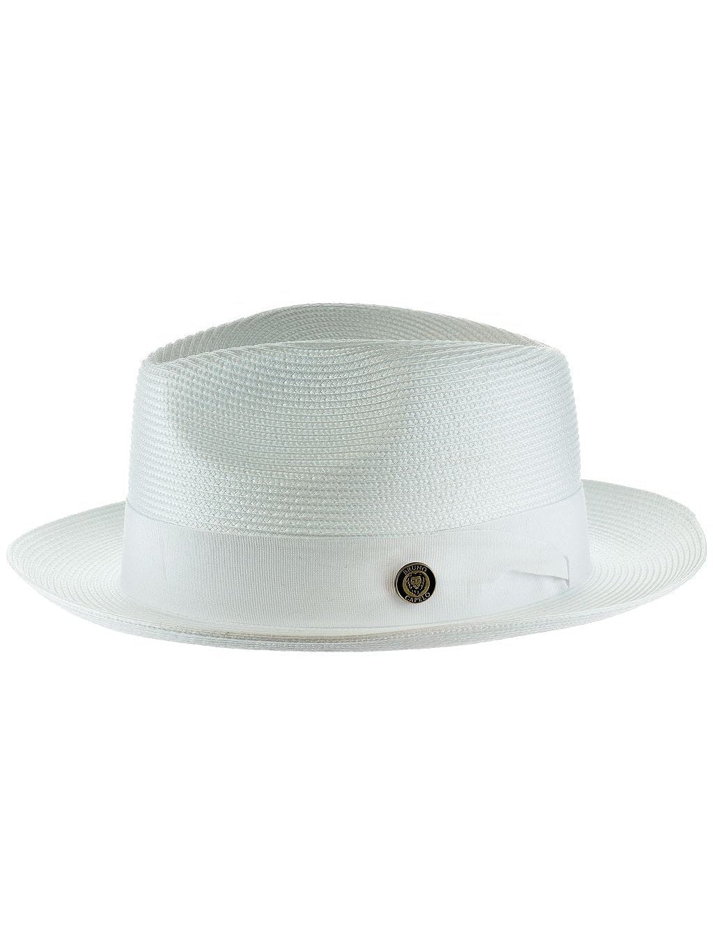 Mens The Francesco White Straw Hat