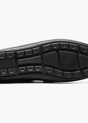 Florsheim Mens Talladega Solid Black Slip-on Moc Toe Bit Loafer Dress Shoes