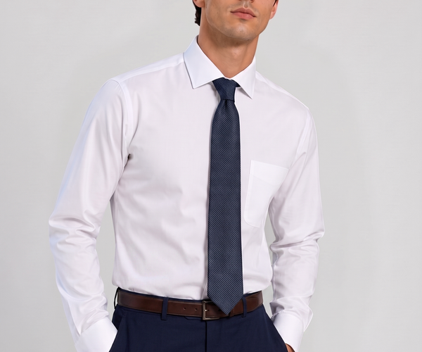 Shop Christopher Morris White 100% Cotton Shirt | The Suit Depot