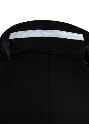 Hart Schaffner Marx Black Single Breasted Full Length Hooded Raincoat