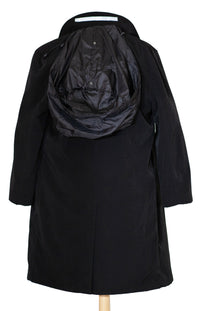 Thumbnail for Hart Schaffner Marx Black Single Breasted Full Length Hooded Raincoat