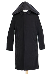 Thumbnail for Hart Schaffner Marx Black Single Breasted Full Length Hooded Raincoat