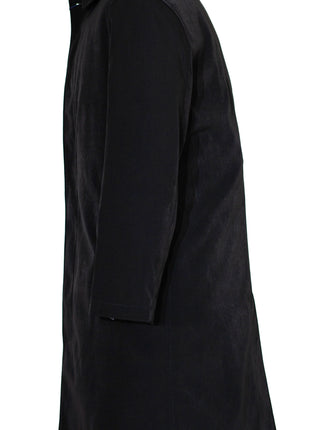 Hart Schaffner Marx Black Single Breasted Full Length Hooded Raincoat