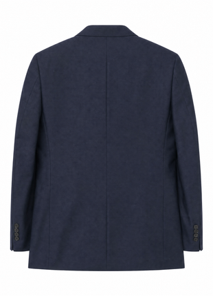 Hickey Freeman Navy Blue Twill Weave 100% Wool Classic Fit 2-Button Suit 46S