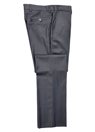 Versace Collection Mens Solid Charcoal Notch Lapel Classic Fit 2-Button Wool Suit - 40L