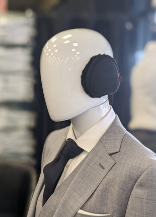 The Suit Depot Mens Black Earmuffs