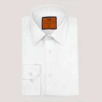 Thumbnail for Steven Land Mens White 4 Way Stretch Spread Collar Dress Shirt