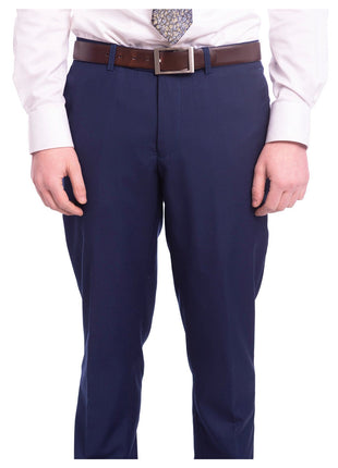 Braveman Slim Fit Solid Blue Two Button Suit - The Suit Depot